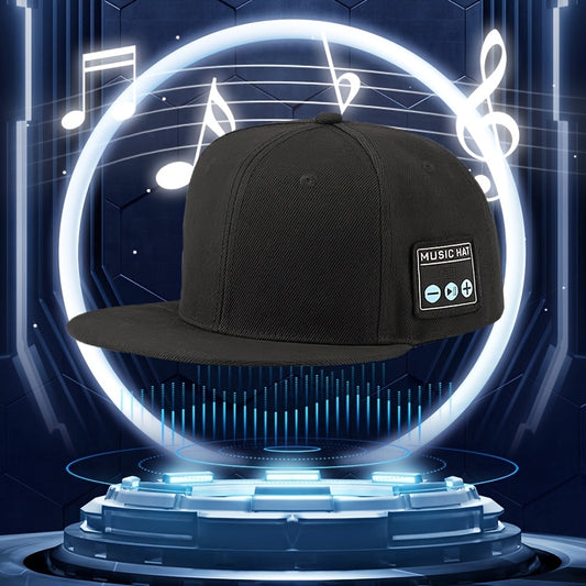 1-Pack XSound Wireless Baseball Cap with Wireless, Built-in Battery & USB-C Charging, Adjustable Unisex Sport Hat for Running, Tennis, Golf - Elastic Knit Polyester, Open-Ear Design, Capacitive Mic, Holiday/Christmas Gift, Ac