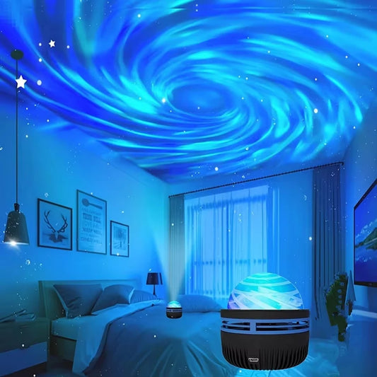 Projecteur LED Galaxie, projecteur ciel étoilé coloré, lumière de nuit pour chambre, décoration pour chambre d’enfants, décoration de fête de Noël