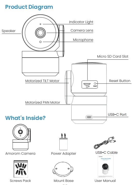 Caméra WiFi Tuya 1080P Intérieure 360° PTZ, Moniteur Bébé et Animaux, Vision Nocturne IR, Détection IA, Caméra de Surveillance IP P2P avec Google Alexa