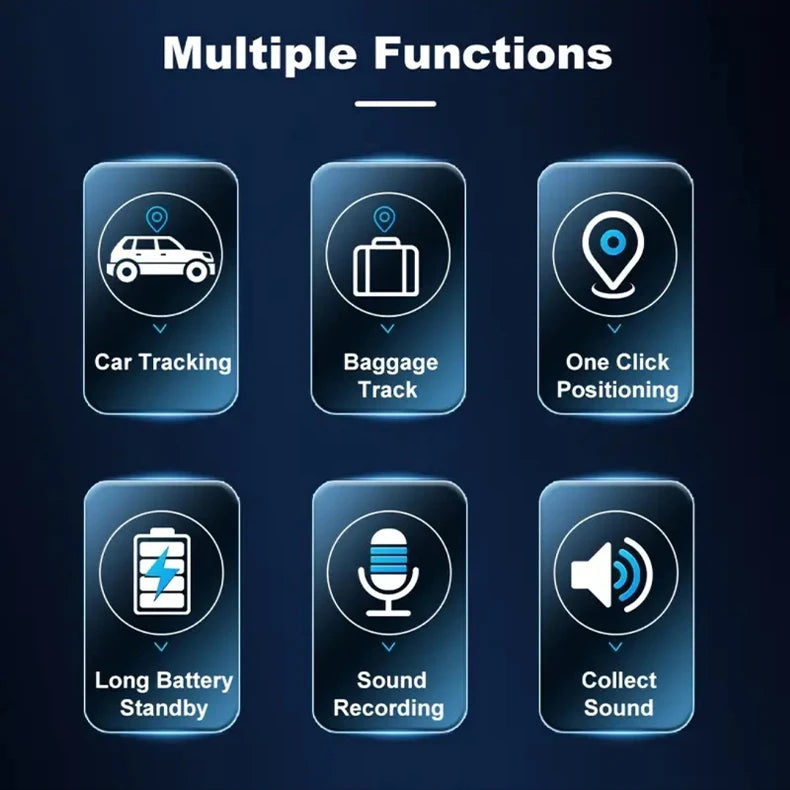 Mini traceur GPS magnétique micro, suivi en temps réel anti-vol pour véhicule et moto, moniteur de positionnement personnel anti-perte.