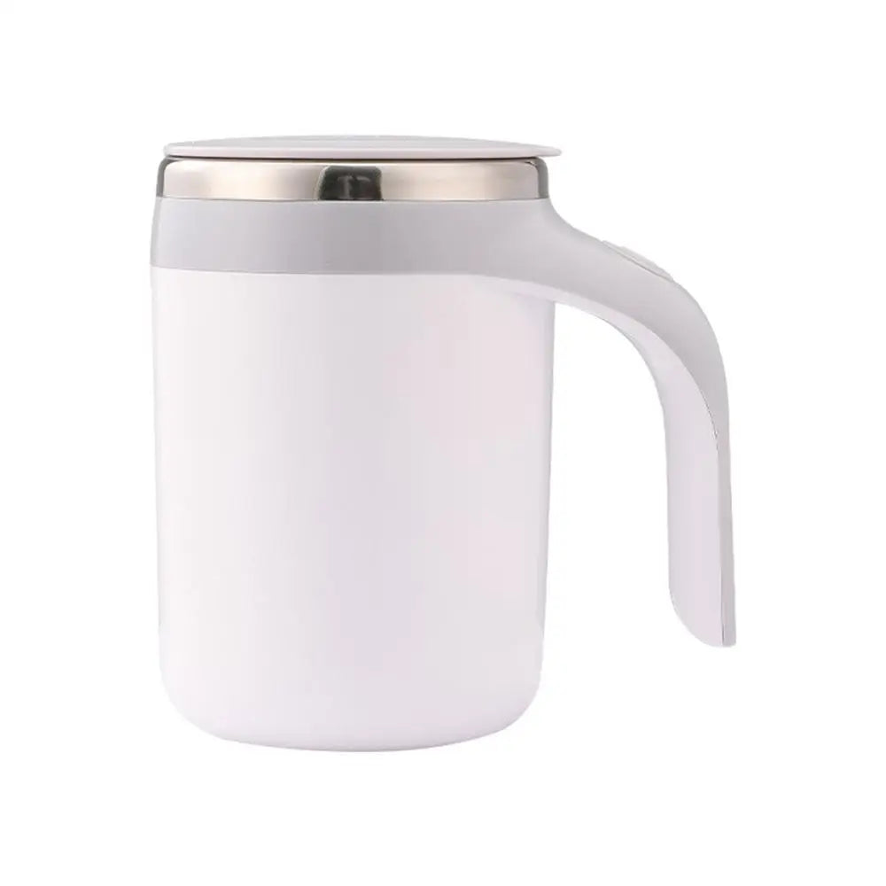 Tasse de voyage agitatrice 380 ml, tasse de voyage magnétique auto-agitante, tasse électrique étanche rotative pour mélanger l'eau au sucre brun.