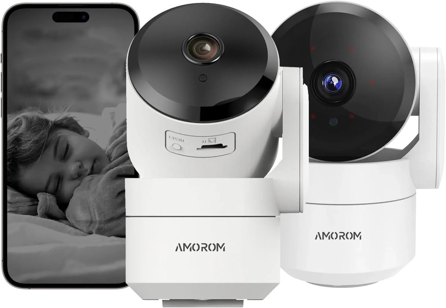 Caméra WiFi Tuya 1080P Intérieure 360° PTZ, Moniteur Bébé et Animaux, Vision Nocturne IR, Détection IA, Caméra de Surveillance IP P2P avec Google Alexa