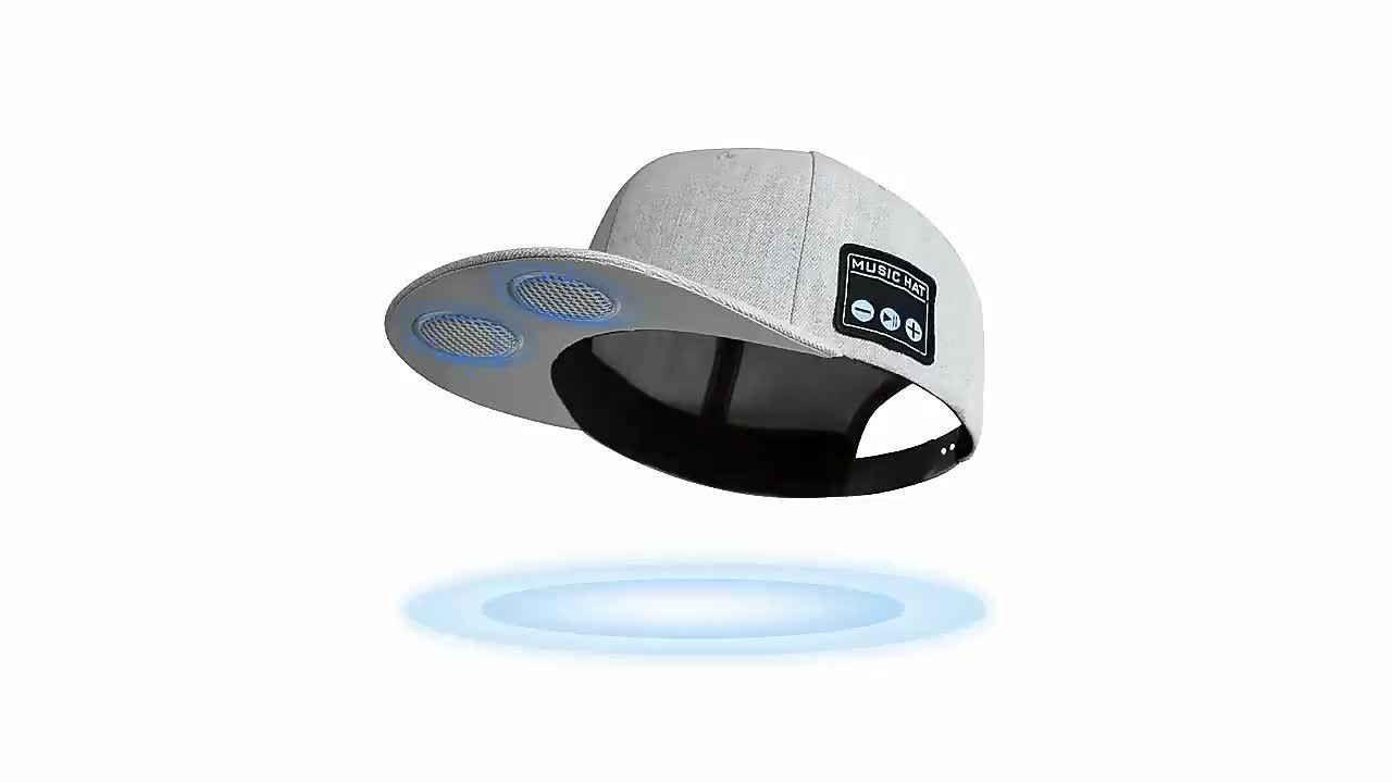 1-Pack XSound Wireless Baseball Cap with Wireless, Built-in Battery & USB-C Charging, Adjustable Unisex Sport Hat for Running, Tennis, Golf - Elastic Knit Polyester, Open-Ear Design, Capacitive Mic, Holiday/Christmas Gift, Ac