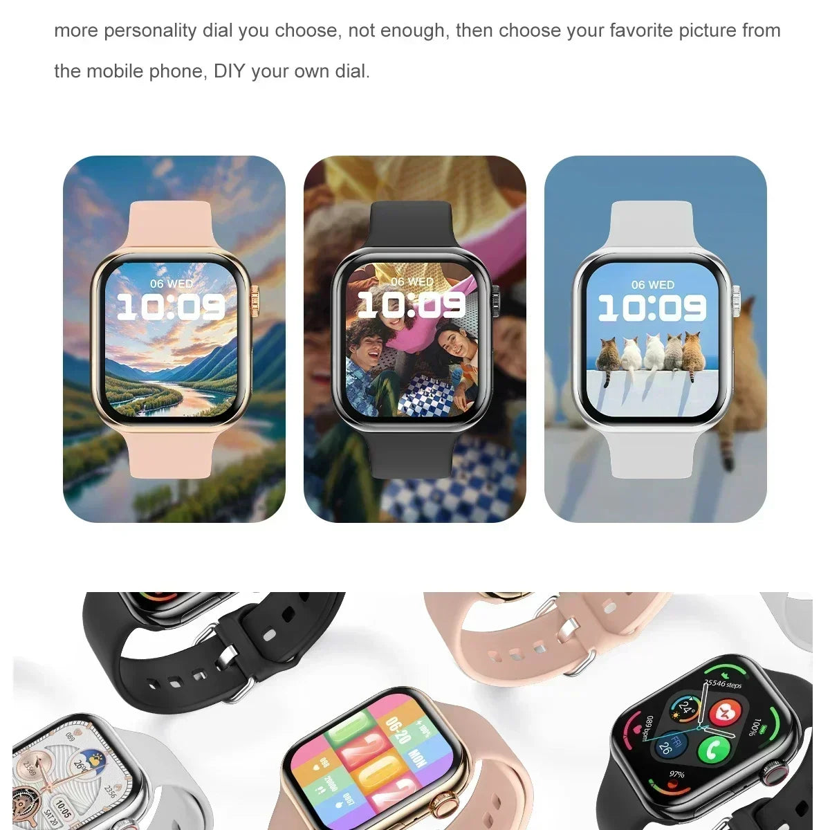 2025 GPS Smart Watch Series 10 For Apple Watch 10 Memory Music Video Bluetooth Call Waterproof NFC Smartwatch For Android IOS