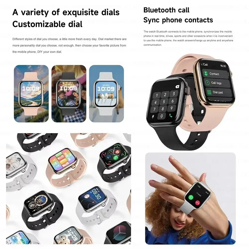 2025 GPS Smart Watch Series 10 For Apple Watch 10 Memory Music Video Bluetooth Call Waterproof NFC Smartwatch For Android IOS