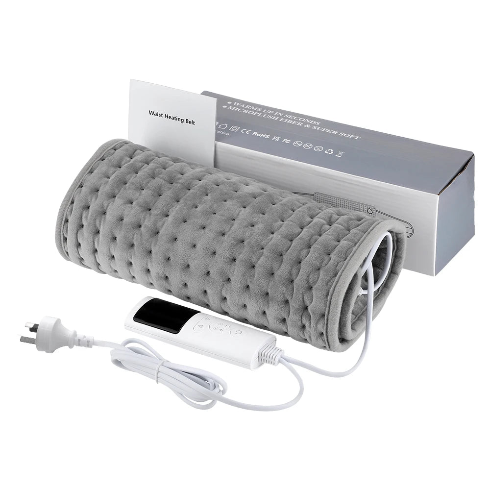 Ceinture chauffante électrique avec coussin chauffant Ceinture de soutien chauffante pour le dos, couverture chauffante pour bureau et maison, contrôle de la température, ceinture chauffante pour la taille, mains, jambes et abdomen.