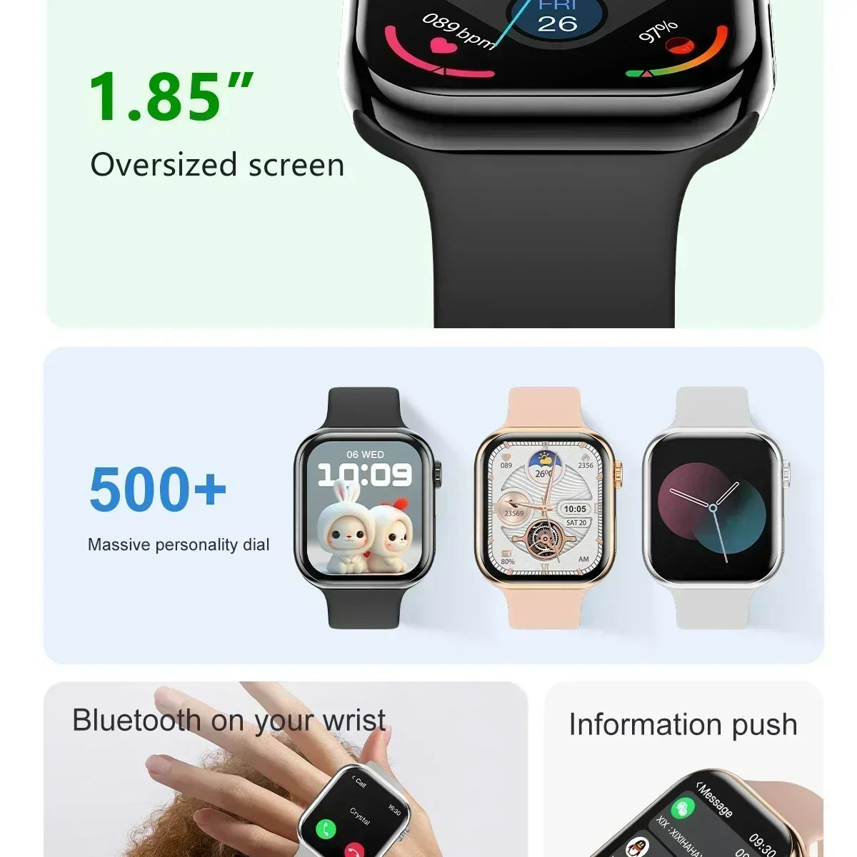 2025 GPS Smart Watch Series 10 For Apple Watch 10 Memory Music Video Bluetooth Call Waterproof NFC Smartwatch For Android IOS