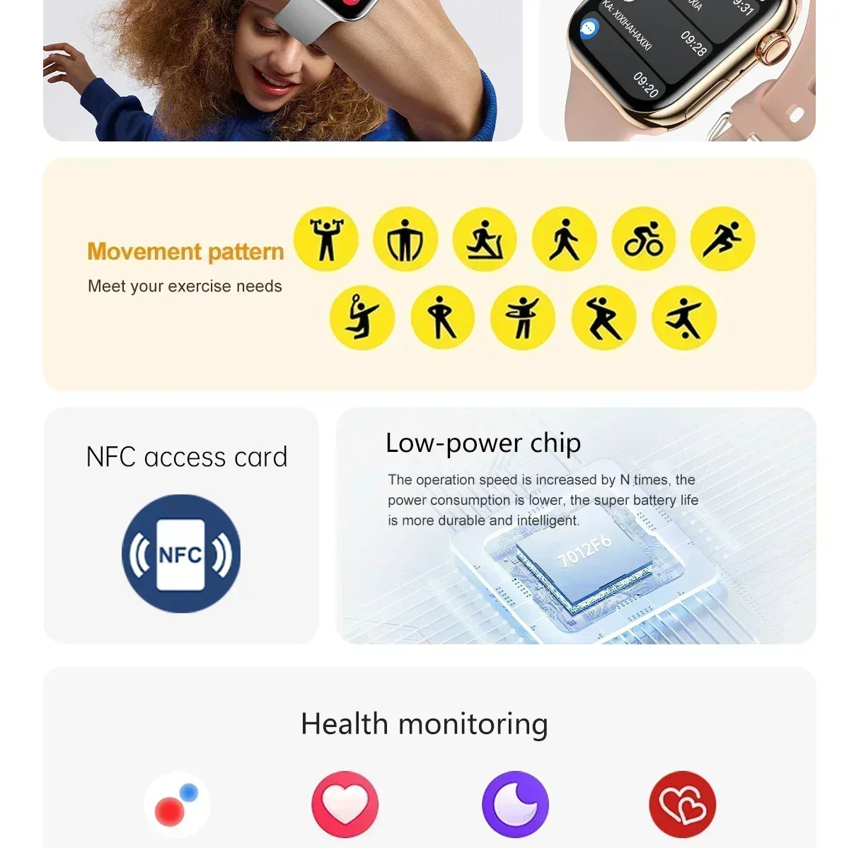 2025 GPS Smart Watch Series 10 For Apple Watch 10 Memory Music Video Bluetooth Call Waterproof NFC Smartwatch For Android IOS