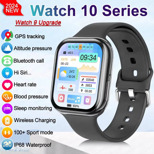 2025 GPS Smart Watch Series 10 For Apple Watch 10 Memory Music Video Bluetooth Call Waterproof NFC Smartwatch For Android IOS