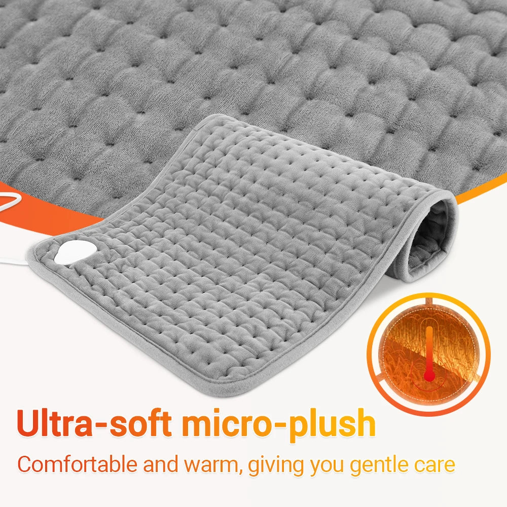 Ceinture chauffante électrique avec coussin chauffant Ceinture de soutien chauffante pour le dos, couverture chauffante pour bureau et maison, contrôle de la température, ceinture chauffante pour la taille, mains, jambes et abdomen.