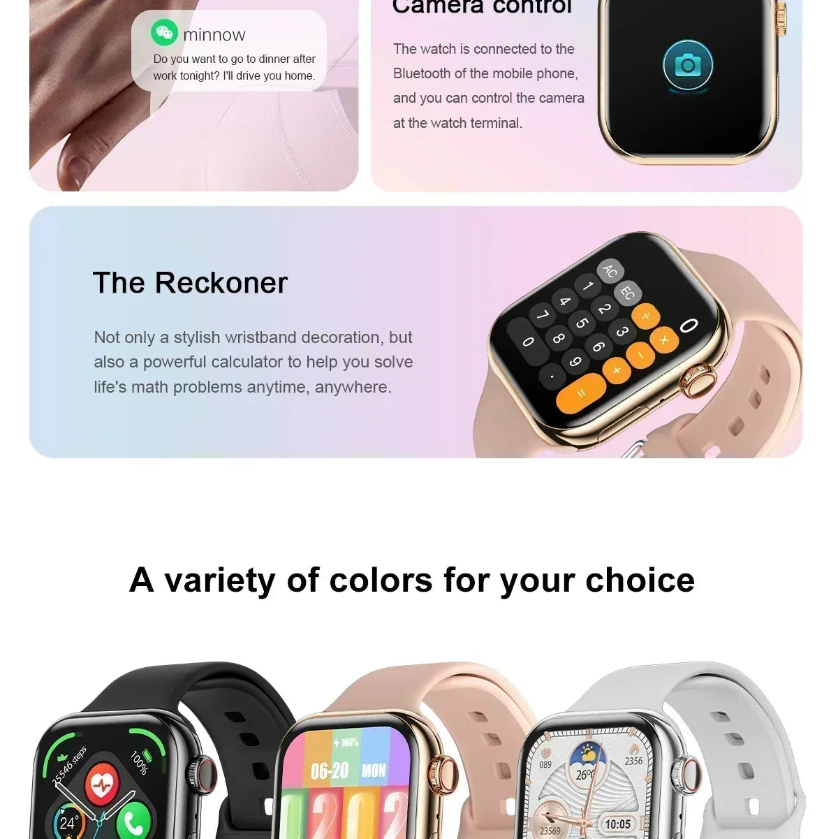 2025 GPS Smart Watch Series 10 For Apple Watch 10 Memory Music Video Bluetooth Call Waterproof NFC Smartwatch For Android IOS
