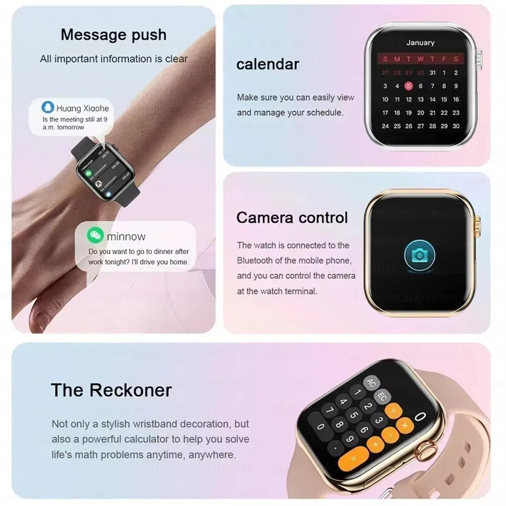 2025 GPS Smart Watch Series 10 For Apple Watch 10 Memory Music Video Bluetooth Call Waterproof NFC Smartwatch For Android IOS